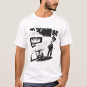 T-shirt Comique de voiture de course japonaise (Devant)