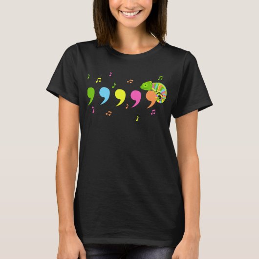 T-shirt Comma Chameleon Lizard Reptiles (Devant)