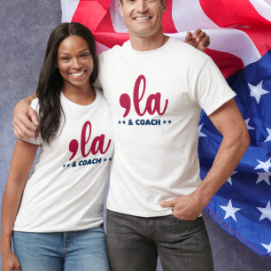 T-shirt Comma la & Coach Kamala Harris Tim Walz