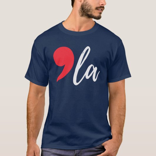 T-shirt Comma La Funny Kamala Harris 2024 (Devant)