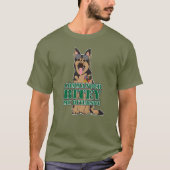 T-shirt Commandant Bitey McBiterson - Berger allemand (Devant)