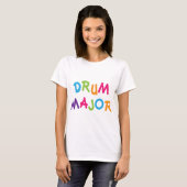T-shirt Commandant de tambour mignon Toon (Devant entier)