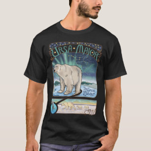 T-shirt Commandant d'Ursa d'ours blanc constellation