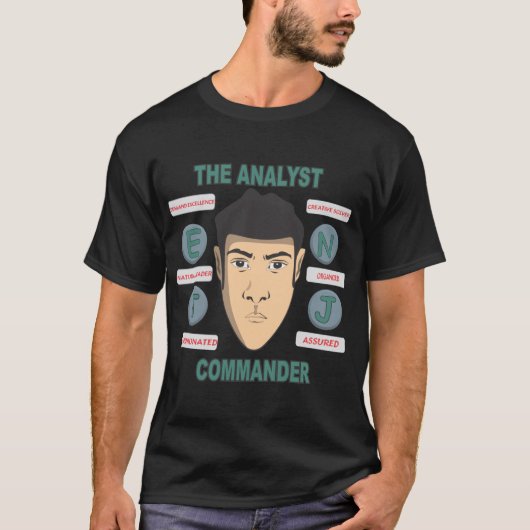 T-shirt Commandant ENTJ (Devant)