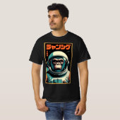 T-shirt Commandant Singe – Explorateur Spatial Rétro Futur (Devant entier)