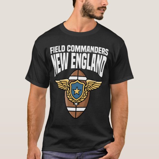 T-SHIRT COMMANDANTS DE TERRAIN DE LA NOUVELLE-ANGLETERRE - (Devant)