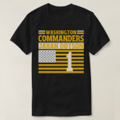 T-shirt Commandants de Washington Dotson 1 drapeau américa (Design devant)