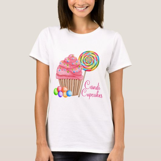 T-shirt Commande à façon pour des petits gâteaux de (Devant)