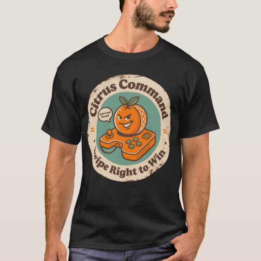 T-shirt Commande Citrus Balayer À Droite Pour Gagner Orang (Devant)