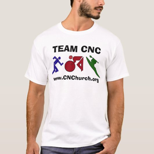 T-shirt Commande numérique par ordinateur d'ÉQUIPE, option (Devant)