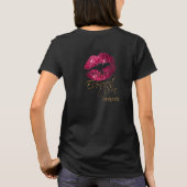 T-shirt Commande personnalisée - Lèvres roses chaudes (Dos)