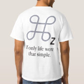 T-shirt Commande Z (version 2) (Dos)