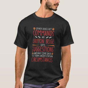 T-shirt Commandes Griffon Belge