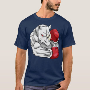 T-shirt comme boxeur avec gants de boxe