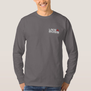 T-shirt Comme chemise de douille de Henley de la toile des