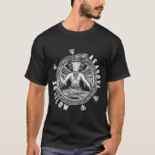 T-shirt Comme Ci-Dessus Sous Satan Baphomet Leviathan Cros (Devant)