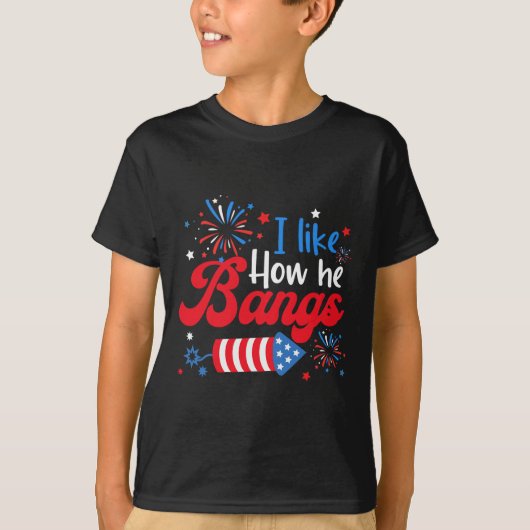 T-shirt Comme comment elle explose Fireworks Funny Couple (Devant)