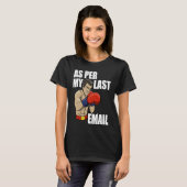 T-shirt Comme Dans Mon Dernier E-Mail Boxing Femmes Human (Devant entier)
