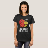 T-shirt comme des escargots avec des escargots (Devant entier)