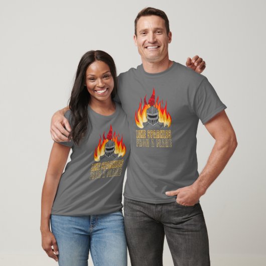 T-shirt comme des étincelles d'une flamme Dirp Knight Clas (Unisexe)