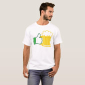 T-shirt Comme la bière (Devant entier)