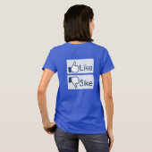 T-shirt comme le bouton Sike (Dos entier)
