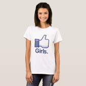 T-shirt Comme les filles (Devant entier)