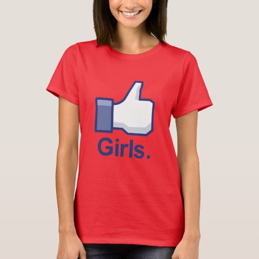 T-shirt Comme les filles (Devant)