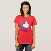 T-shirt Comme les filles (Devant entier)