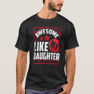 T-shirt Comme Ma Fille Papa & Maman De La Fille