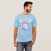 T-shirt Comme mon dernier e-mail ronronne - Humour de chat (Devant entier)