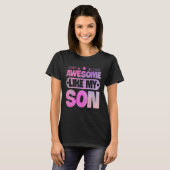 T-shirt Comme Mon Fils Pour Maman Papa (Devant entier)