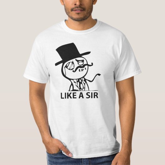 T-shirt Comme monsieur (Devant)