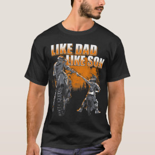 T-shirt Comme Papa Like Son - Motocross & Dirt Bike