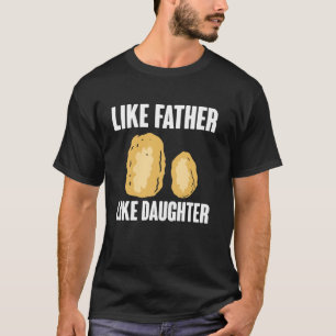 T-shirt Comme Père Comme Fille Boulettes de Poulet Papa