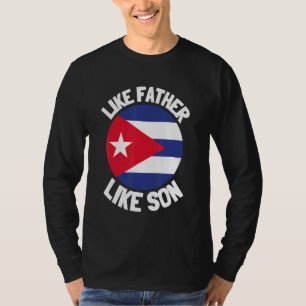 T-shirt Comme père comme fils Origine patrimoniale Fête de
