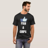 T-shirt Comme Poisson Amp Chips V Cou (Devant entier)
