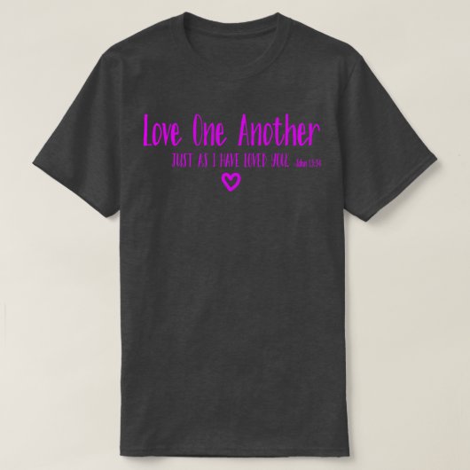 T-shirt Comme tee - shirts L'amour l'un l'autre comme je v (Design devant)