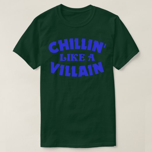 T-shirt comme un méchant 1 (Design devant)