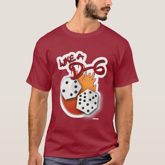 T-shirt Comme un Slogan de jeu de cartes D-6 (Devant)