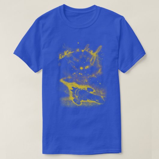 T-shirt comme une feuille (Design devant)
