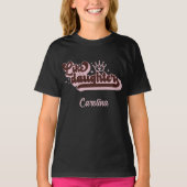 T-shirt Comme une fille | Matching Maman and Kid - Noir (Devant)