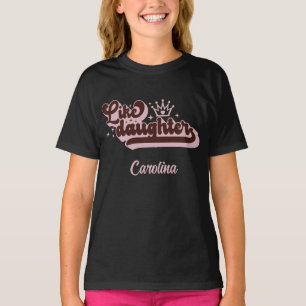 T-shirt Comme une fille   Matching Maman and Kid - Noir