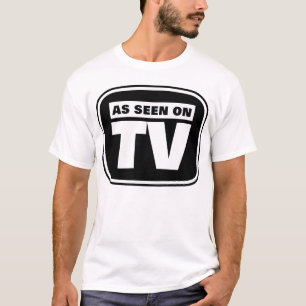 T-shirt Comme vu à la télévision - noir et blanc