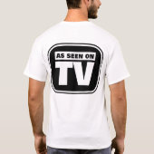 T-shirt Comme vu à la télévision - noir et blanc (Dos)