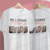 T-shirt commémoratif 4 photos élégant