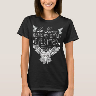 T-shirt commémoratif de la fille en mémoire d'amou