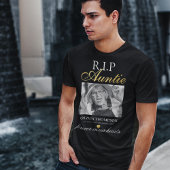 T-shirt commémoratif photo R.I.P Tante