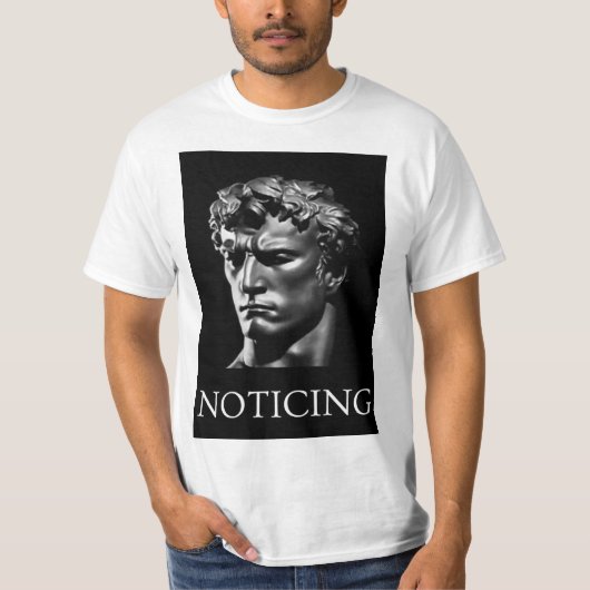 T-shirt Commencer à remarquer (Devant)