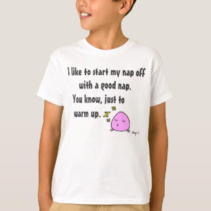 T-shirt 'Commencez Ma Sieste Avec Une Bonne Sieste' Enfant